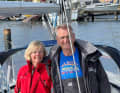 Le couple Gunda et Norbert Pietsch à bord de leur Moody 38 « Andiamo », dont le port d'attache est la marina de Toft, à Gråsten, au Danemark.