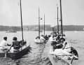 In the 1920s, the SCH sailors are towed out onto Lake Ratzeburg