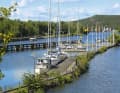 The guest harbour of Lilla Edet is located above the lock - a good stopover