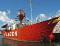 Das Feuerschiff „Fladen“ gehört zum maritimen Museum von Lilla Bommen bei Göteborg