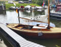 Floats and sits well in the paint: Thiele's Hansa dinghy after her maiden voyage in the Netherlands