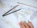 The chart course forms the basis for calculating the course to be steered and the position linked by the navigator whilst underway