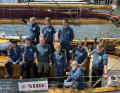 Verabschiedung der Crew in Kiel. Mit dabei sind neben Seglern auch Wissenschaftler