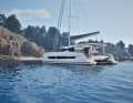 Ideale per l'ancoraggio: un grande catamarano dotato di ogni comfort