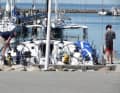 Before the start of the race around Funen, the participating yachts were equipped with trackers to determine their position at the Bogense Sejlklub regatta office.