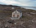 Dans un endroit reculé - le relais de poste abandonné de la Compagnie de la Baie d'Hudson.