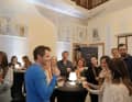 Mese del Gusto event ‘Creek Chic’ with Michelin-starred chef Stefano Rossi and mixologist Leonardo Veronesi at the historic Palazzo Martini in Riva