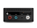 The devices only have one antenna connection, which, together with the parallel monitoring of the channels, suggests a software-defined radio architecture (SDR).