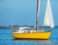 This is not paint, but the original gelcoat from 1975. Despite its age, the test boat was in immaculate condition