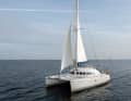 Upwind: With 94 square metres of sail area, the Lagoon 410 is well underway