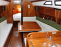 Even after thirty years, the interior still looks good - which speaks volumes for the materials and workmanship. One of the two interior variants with toilet room aft