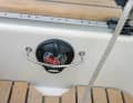 Protective measure: Details like this make the boat special: a bracket protects the compass on the bridge deck from kicks and lines