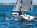 Child's play. Foiling with the Gerys 4.7 requires no special knowledge. From ten knots of wind it goes up