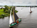 Every year, the historic flat-bottomed boats attract thousands of sailing enthusiasts to Friesland.