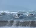 At the Baring Head wave gauge station at the entrance to Wellington Harbour, the sensors recorded wave heights of up to 11.4 metres.