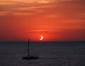 Die Sonnenfinsternis in Port de Soller, Mallorca.
