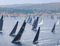 At the start off Saint-Tropez on Wednesday afternoon, the 97 yachts crossed the line in a good breeze.