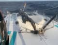 Bild bitterer Erinnerung: Bereits bei der Vendée Globe schied er aufgrund eines Mastbruchs aus