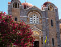The church, which is quite imposing for the small town