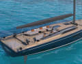 ... this time with a twin rudder system. Nauta Design from Milan was again responsible for the interior design as well as the exterior and interior styling.