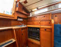 The galley has everything needed to cater for the crew of four to six people