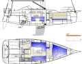 La nouvelle version ne comporte pas de cabine à l'arrière, cette partie étant uniquement utilisée comme espace de rangement et pour les équipements. Cela profite à la salle d'eau, au salon et à la proue, mais...
