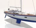From the outside, the modifications are discreet. Additional hull windows in the foredeck and larger windows in the saloon provide more light below deck.
