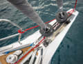 For the first time: A permanently attached bowsprit for additional sails is new for the Hanse brand