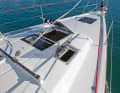 Four hatches and a window in the foredeck are pleasing. Through the forward hatch you can see the sky from the bed