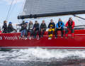 "Haspa Hamburg". On board: musician Joja Wendt (fifth from right)