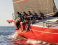 L'équipage du "Haspa Hamburg" lors de la course d'ouverture.
