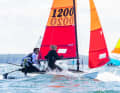 Ulf Hahn and Katrin Wiese-Dohse were the measure of all things in the Hobie 16 at the TW.
