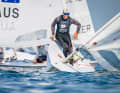 Ole Schweckendiek impressed in the Olympic Ilca 7