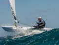 Philipp Buhl experienced spectacularly beautiful sailing on the final day of the Ilca 7 World Championship off Adelaide