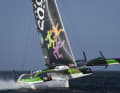 Thomas Coville's "Sodebo Ultim 3" is one of six foiling giants starting the Arkea Ultim Challenge - Brest on 7 January