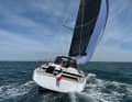 Quite voluminous: The Lombard hull has a modern and powerful design with a flat underwater hull and two rudder blades.