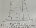 YACHT 6/1926 - Dériveur de 25 qm doté d'un gréement innovant.