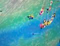 Die Imoca-Flotte am Morgen des 11. November. Deutlich zu sehen ist der Ausbruchversuch der beiden Crews auf "Teamwork.net" und "Groupe Dubreuil" nach Westen