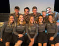 Les membres des équipages allemands pour la Youth America's Cup et la Puig Women's America's Cup lors de la présentation à Kiel