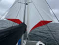 Das IFS Multi Tradewind Sail besteht aus zwei flachen Gennakern, die beide auf einer Rollanlage gefahren werden.
