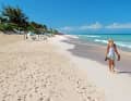 The shimmering pink beach on Eleuthera. Shell limestone and coral provide the colouring