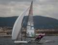 Auf der Regattabahn tat sich das Flachsfaser-Skiff noch schwer