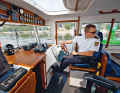 Stüben steers the "Brunswik" astern