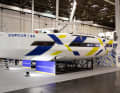 The eye-catching graphics and, above all, the large hull windows conceal the very voluminous hull of the Dufour 44