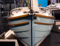 The clinkered design of the Baycruiser 21 is modelled on that of a classic workboat