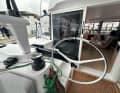 The steering column is foldable, even inwards into the cockpit. This allows for a variety of steering positions.