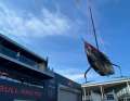 Der AC75-Foiler – vor zwei Wochen noch intakt im Hauptquartier von Alinghi Red Bull Racing