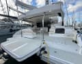 Generous access. The wide sterns provide ample, unobstructed access to the boat. The lowerable swim platform increases the size of the outdoor cockpit, but is only available as an option.
