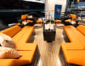 All halyards, sheets and trim lines are redirected aft to the winches by the steering columns. This makes the boat suitable for single-handed use and the guest cockpit remains free of all functions.