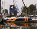 Ein Highlight der In-Water Boat Show: Lennart Burke und Melwin Fink luden zum Open-Ship auf ihre Class 40 "Task Engineering" ein